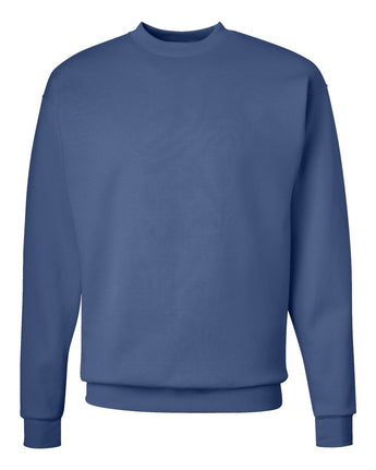 Pretreated Hanes P160 Ecosmart Crewneck Sweatshirt - Denim Blue