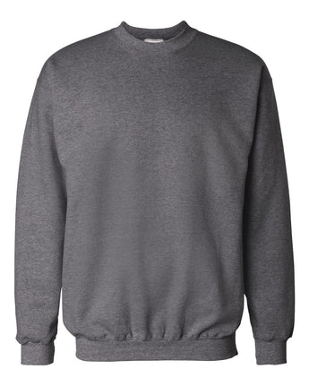 Pretreated Hanes F260 Unisex Ultimate Cotton Crewneck Sweatshirt - Charcoal Heather