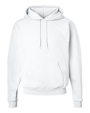 Pretreated Hanes P170 Unisex Ecosmart Hooded Sweatshirt - White