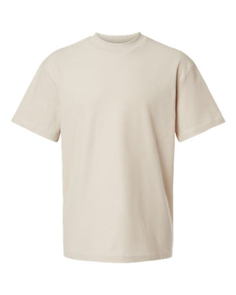 Pretreated American Apparel 1PQ Unisex Pique Mock Neck Tee - Bone