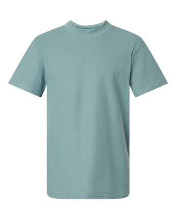Pretreated American Apparel 1PQ Unisex Pique Mock Neck Tee - Arctic