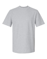 Pretreated American Apparel 1PQ Unisex Pique Mock Neck Tee - Heather Grey