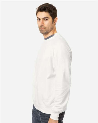 Pretreated econscious EC5200 Unisex Motion Crewneck Sweatshirt - White - On Model - Side