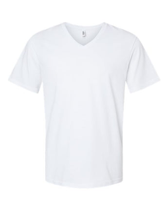 Pretreated American Apparel 2006CVC Unisex CVC V-Neck Tee - White