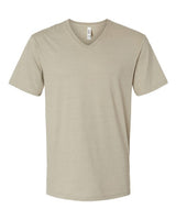 Pretreated American Apparel 2006CVC Unisex CVC V-Neck Tee - Heather Khaki