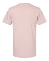 Pretreated American Apparel 2006CVC Unisex CVC V-Neck Tee - Heather Blush - Back