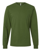 Pretreated American Apparel 2007 Unisex Fine Jersey Long Sleeve Tee - Olive