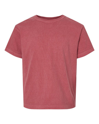 Pretreated Comfort Colors 9018 Youth Garment-Dyed Heavyweight T-Shirt - Crimson