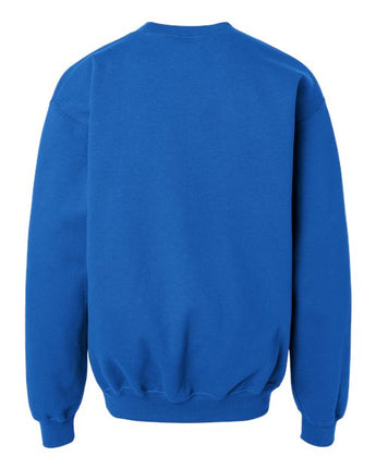 Pretreated Gildan SF000B Youth Softstyle Midweight Crewneck Sweatshirt - Royal - Back