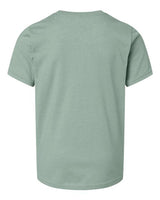 Pretreated Next Level 3312 Youth CVC Tee - Heather Seafoam - Back