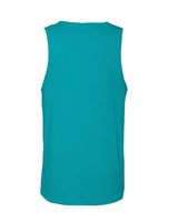 Pretreated Next Level 3633 Unisex Cotton Tank - Tahiti Blue - Back