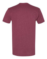 Pretreated Next Level 6410 Unisex Sueded Tee - Heather Maroon - Back