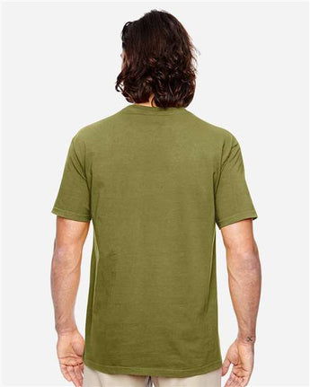 Pretreated econscious EC1000 Unisex Classic T-Shirt - Olive - On Model - Back