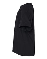 Pretreated Gildan 64000BCVC Softstyle CVC Youth T-Shirt - Pitch Black - Side