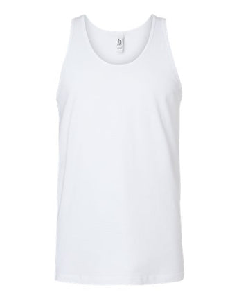 Pretreated American Apparel 2408 Unisex Fine Jersey Tank - White