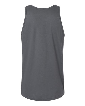Pretreated American Apparel 2408 Unisex Fine Jersey Tank - Asphalt - Back