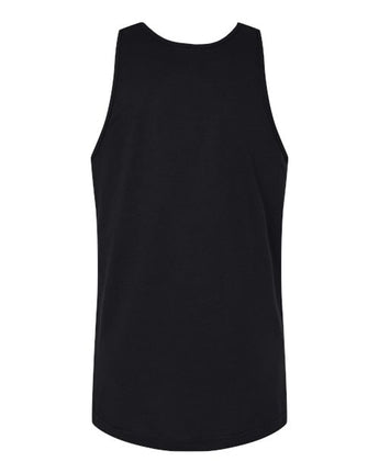 Pretreated American Apparel 2408 Unisex Fine Jersey Tank - Black - Back