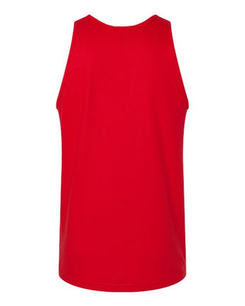 Pretreated American Apparel 2408 Unisex Fine Jersey Tank - Red - Back