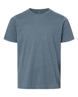 Pretreated Next Level 3312 Youth CVC Tee - Heather Slate Blue