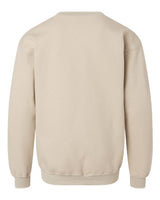 Pretreated Gildan SF000B Youth Softstyle Midweight Crewneck Sweatshirt - Sand - Back