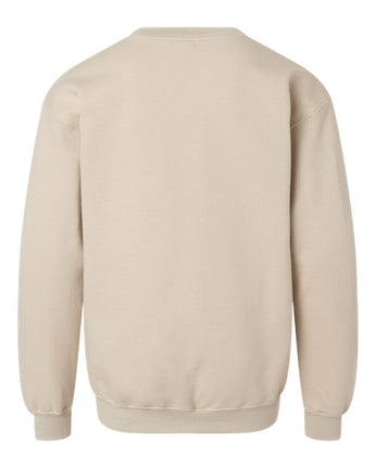 Pretreated Gildan SF000B Youth Softstyle Midweight Crewneck Sweatshirt - Sand - Back