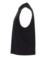 Pretreated American Apparel 207GD Unisex Heavyweight Cotton Garment-Dyed Boxy Muscle Tee - True Black - Side
