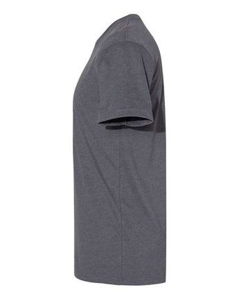 Pretreated Next Level 6410 Unisex Sueded Tee - Heather Metal - Side