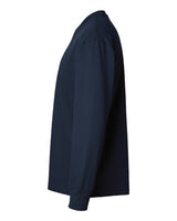 Pretreated Next Level 7211 Unisex Heavyweight Long Sleeve Tee - Midnight Navy - Side