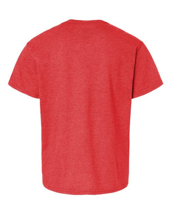 Pretreated Gildan 64000BCVC Softstyle CVC Youth T-Shirt - Red Mist - Back