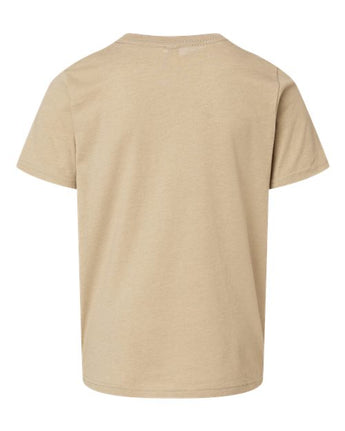 Pretreated Next Level 3312 Youth CVC Tee - Heather Tan - Back