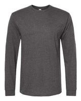 Pretreated Tultex 291 Unisex Heavyweight Jersey Long Sleeve T-Shirt - Heather Charcoal