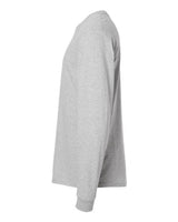 Pretreated Tultex 291 Unisex Heavyweight Jersey Long Sleeve T-Shirt - Heather Grey - Side