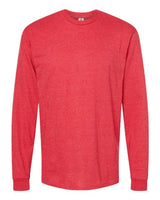 Pretreated Tultex 291 Unisex Heavyweight Jersey Long Sleeve T-Shirt - Heather Red