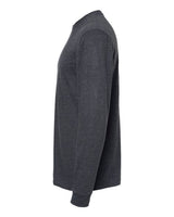 Pretreated Tultex 291 Unisex Heavyweight Jersey Long Sleeve T-Shirt - Heather Graphite - Side