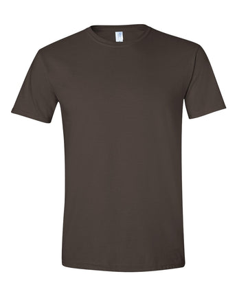 Pretreated Gildan 64000 Softstyle T-Shirt - Dark Chocolare