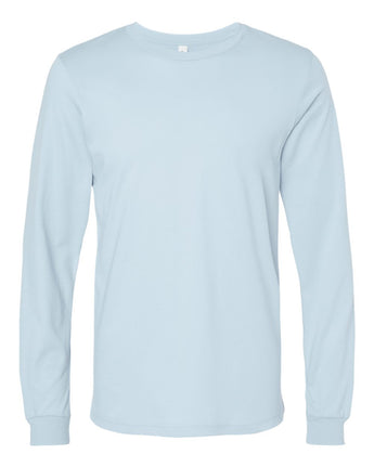 Pretreated BELLA+CANVAS 3501 Unisex Jersey Long Sleeve Tee - Baby Blue