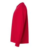 Pretreated Next Level 7211 Unisex Heavyweight Long Sleeve Tee - Red - Side