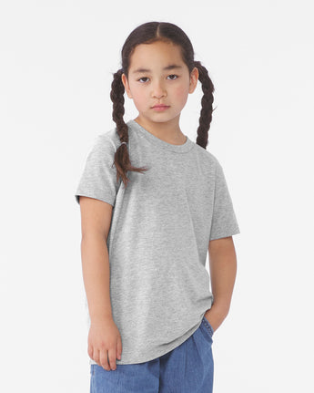 Pretreated BELLA+CANVAS 3001YCVC Youth Heather CVC Jersey Tee - Athletic Heather