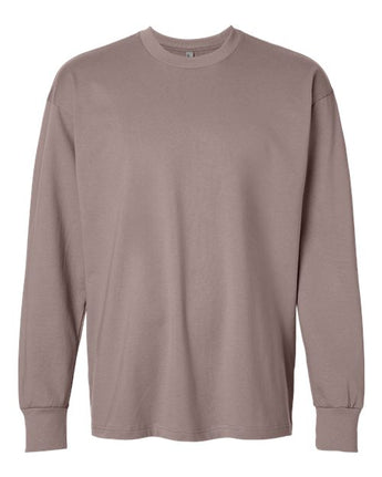 Pretreated Next Level 7211 Unisex Heavyweight Long Sleeve Tee - Shiitake