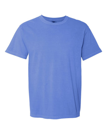 Pretreated Comfort Colors 1717 Garment-Dyed Heavyweight T-Shirt - Flo Blue