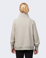 Pretreated Enza 31179 Ladies Boxy Half Zip Fleece - Dusty Olive - Back