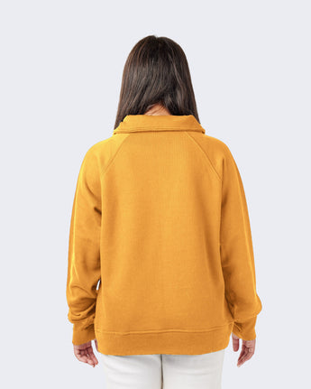 Pretreated Enza 31179 Ladies Boxy Half Zip Fleece - Mango Dream - Back