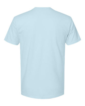 Pretreated Next Level 6410 Unisex Sueded Tee - Light Blue - Back