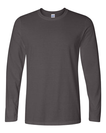 Pretreated Gildan 64400 Unisex Softstyle Unisex Long Sleeve T-Shirt - Charcoal