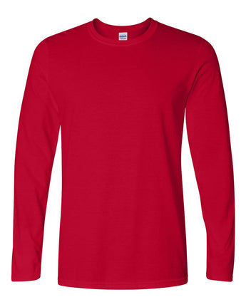 Pretreated Gildan 64400 Unisex Softstyle Unisex Long Sleeve T-Shirt - Cherry Red