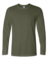 Pretreated Gildan 64400 Unisex Softstyle Unisex Long Sleeve T-Shirt - Military Green