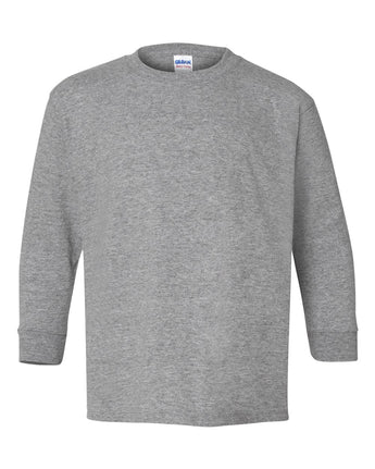 Pretreated Gildan 5400B Youth Heavy Cotton Long Sleeve T-Shirt - Sport Grey