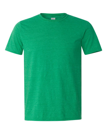 Pretreated Gildan 64000 Softstyle T-Shirt - Heather Irish Green