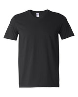 Pretreated Gildan 64V00 Softstyle V-Neck T-Shirt - Black