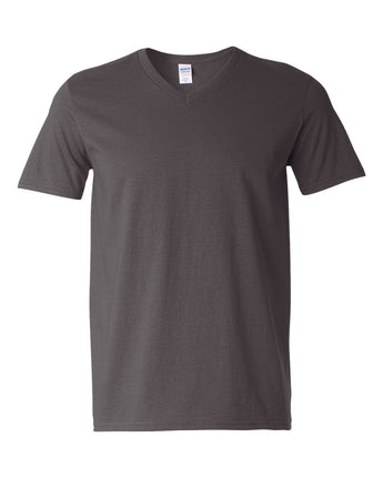 Pretreated Gildan 64V00 Softstyle V-Neck T-Shirt - Charcoal
